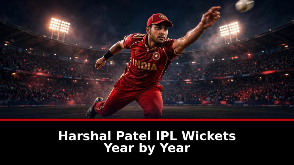 Harshal Patel IPL wickets year by year record chart