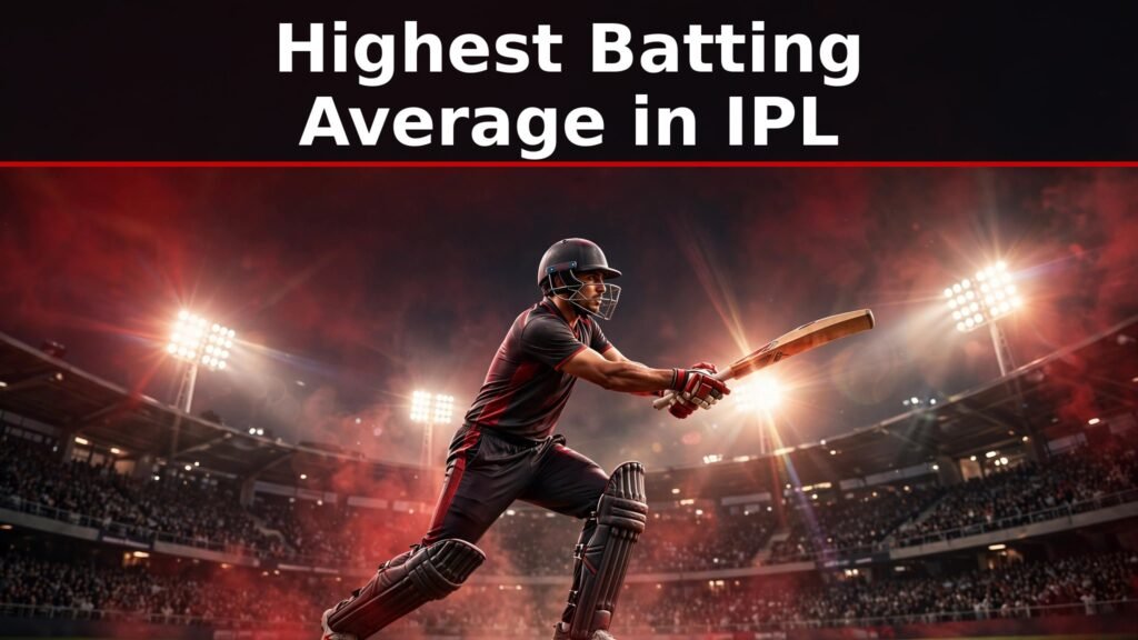Highest batting average in IPL record chart with top 10 batters
