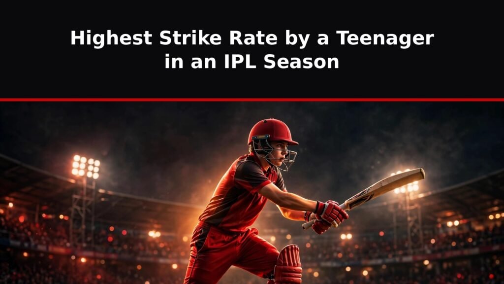 Highest strike rate by a teenager in an IPL season record chart, Vaibhav Suryavanshi IPL record