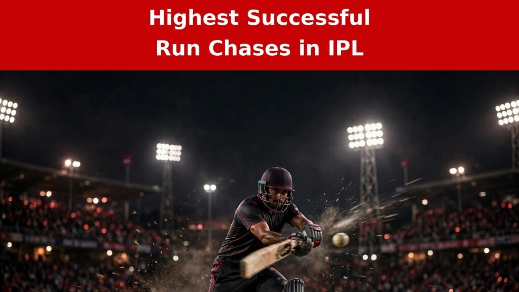Highest Successful Run Chases in IPL record chart with Punjab Kings 265 chase
