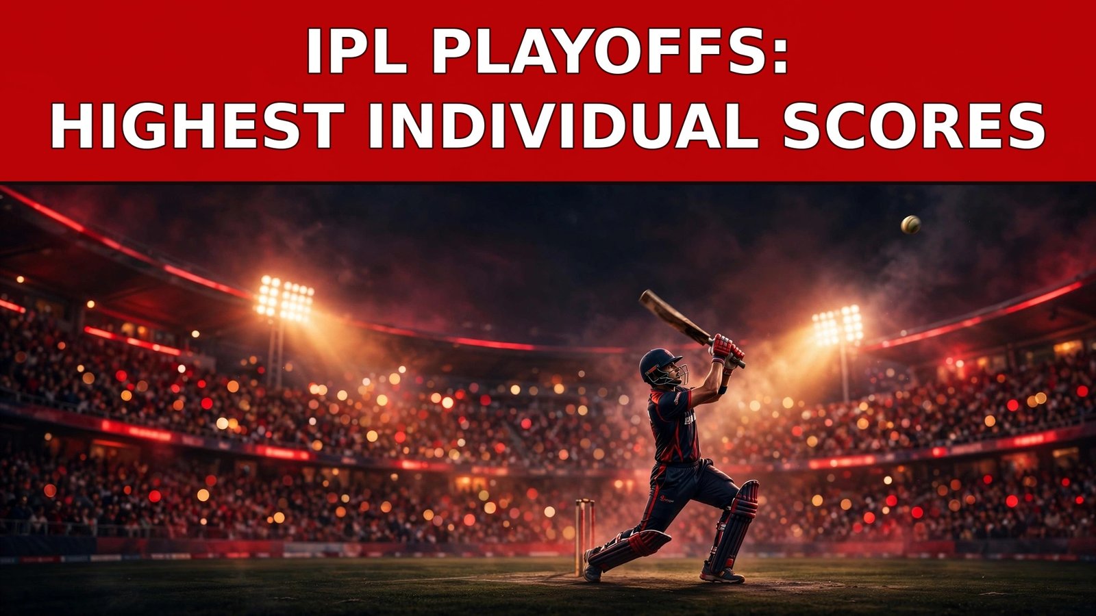 IPL Playoffs highest individual scores record list with top 10 scores