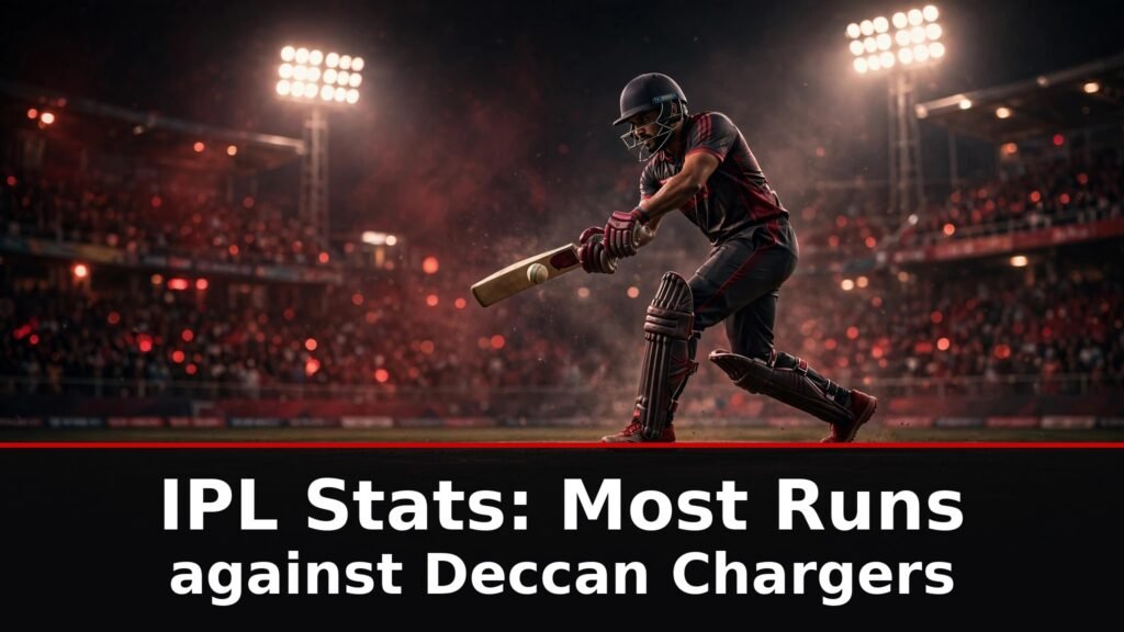 Most runs against Deccan Chargers in IPL batting records chart