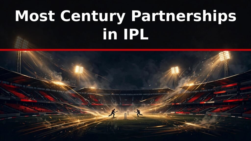 Most century partnerships in IPL record chart with Shubman Gill and Sai Sudharsan holding 11 hundred run stands
