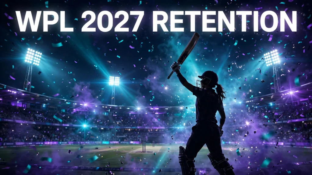 WPL 2027 retention lists — all five franchises' retained and released players ahead of the October 28 auction in Kochi.